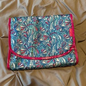 Lilly Pulitzer x Target 20th anniversary collaboration hanging toiletry bag